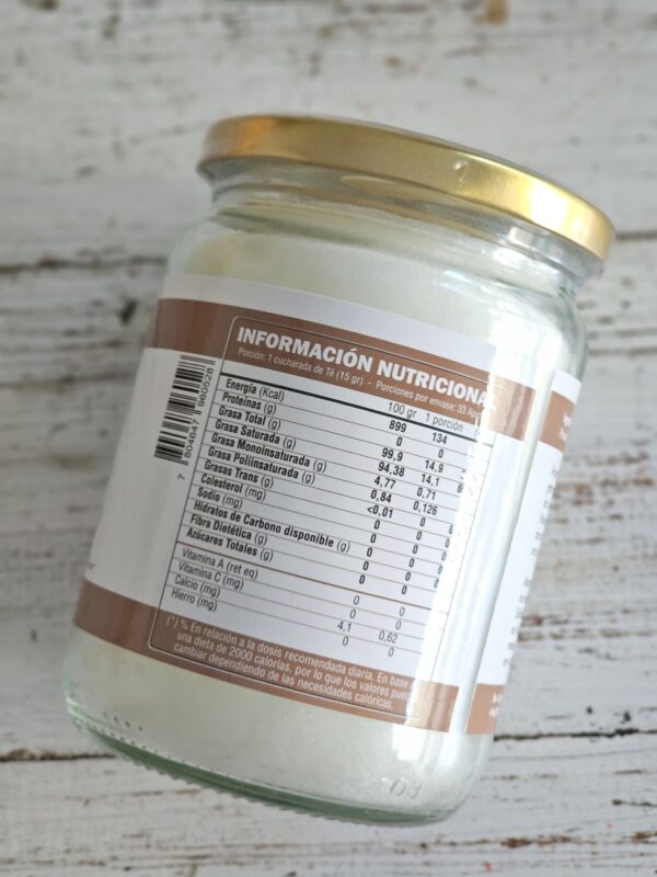 Aceite de coco orgánico - extra virgen - Imagen 2